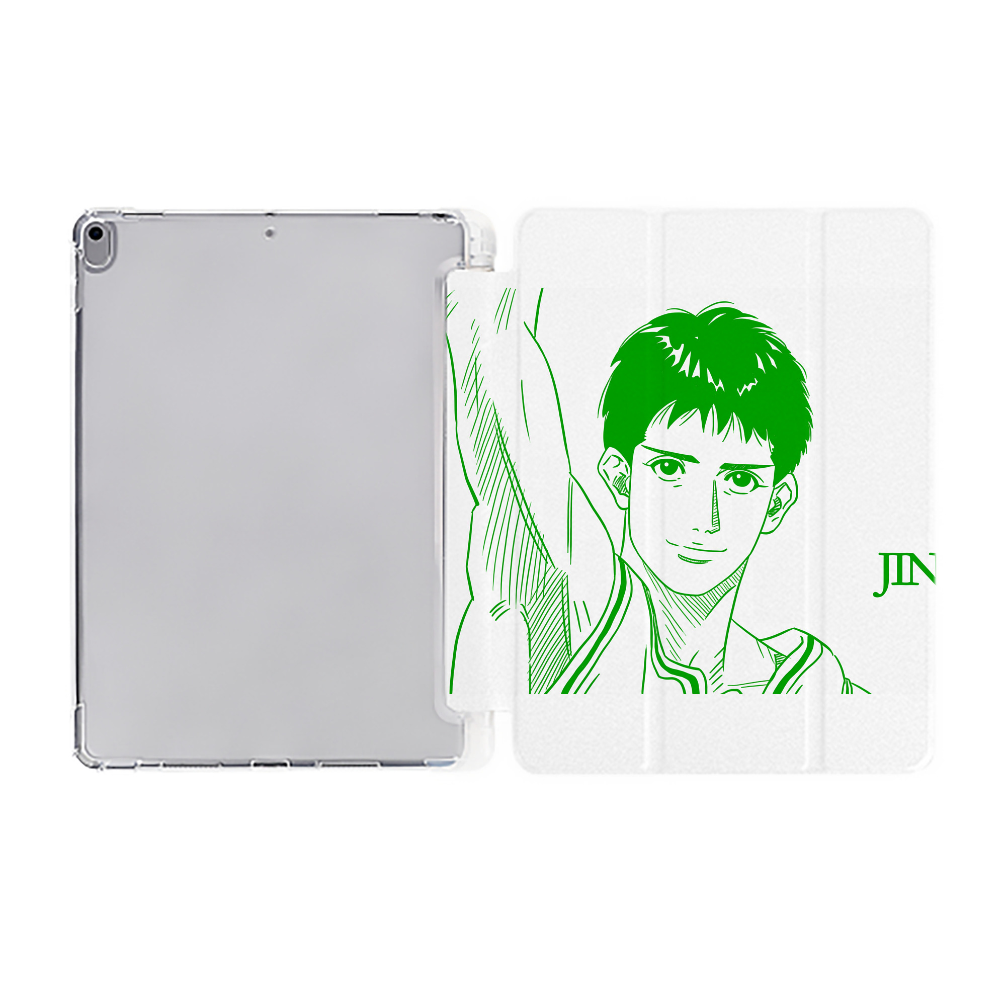 （画像用） SLAM DUNK／スラムダンク IPad ケース ペン収納付き 三つ折りスタンド PUレザー×シリコン 対応機種9.5/10.5/10.9インチ